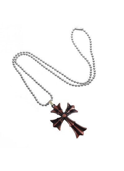 Jesus Christ Cross Copper Metal Pendant